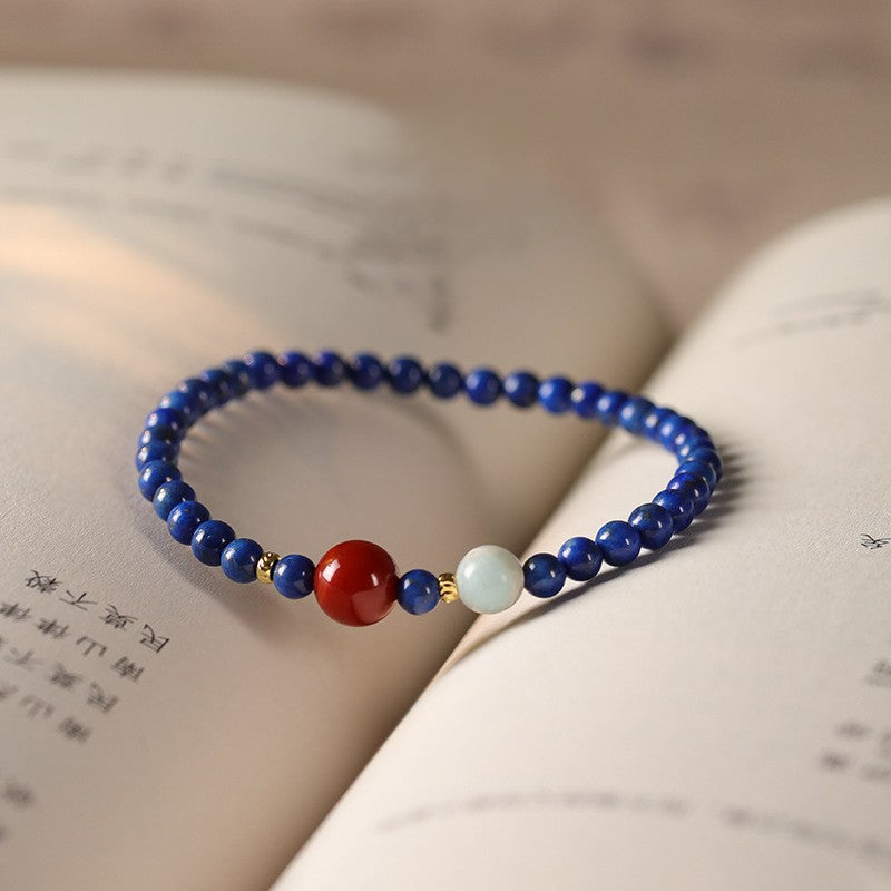 Celestial Grace · Lapis Lazuli Bracelet