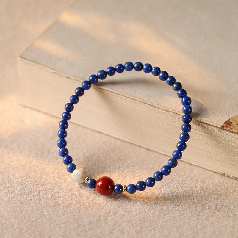 Celestial Grace · Lapis Lazuli Bracelet