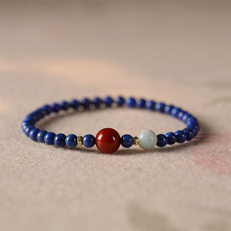 Celestial Grace · Lapis Lazuli Bracelet