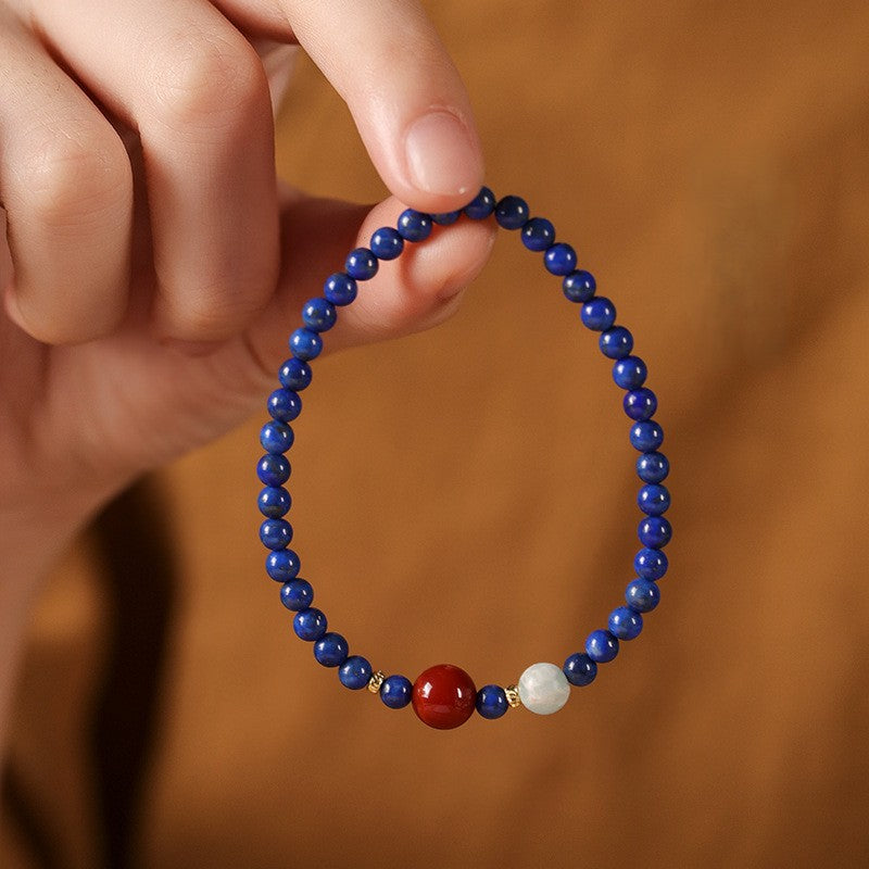 Celestial Grace · Lapis Lazuli Bracelet