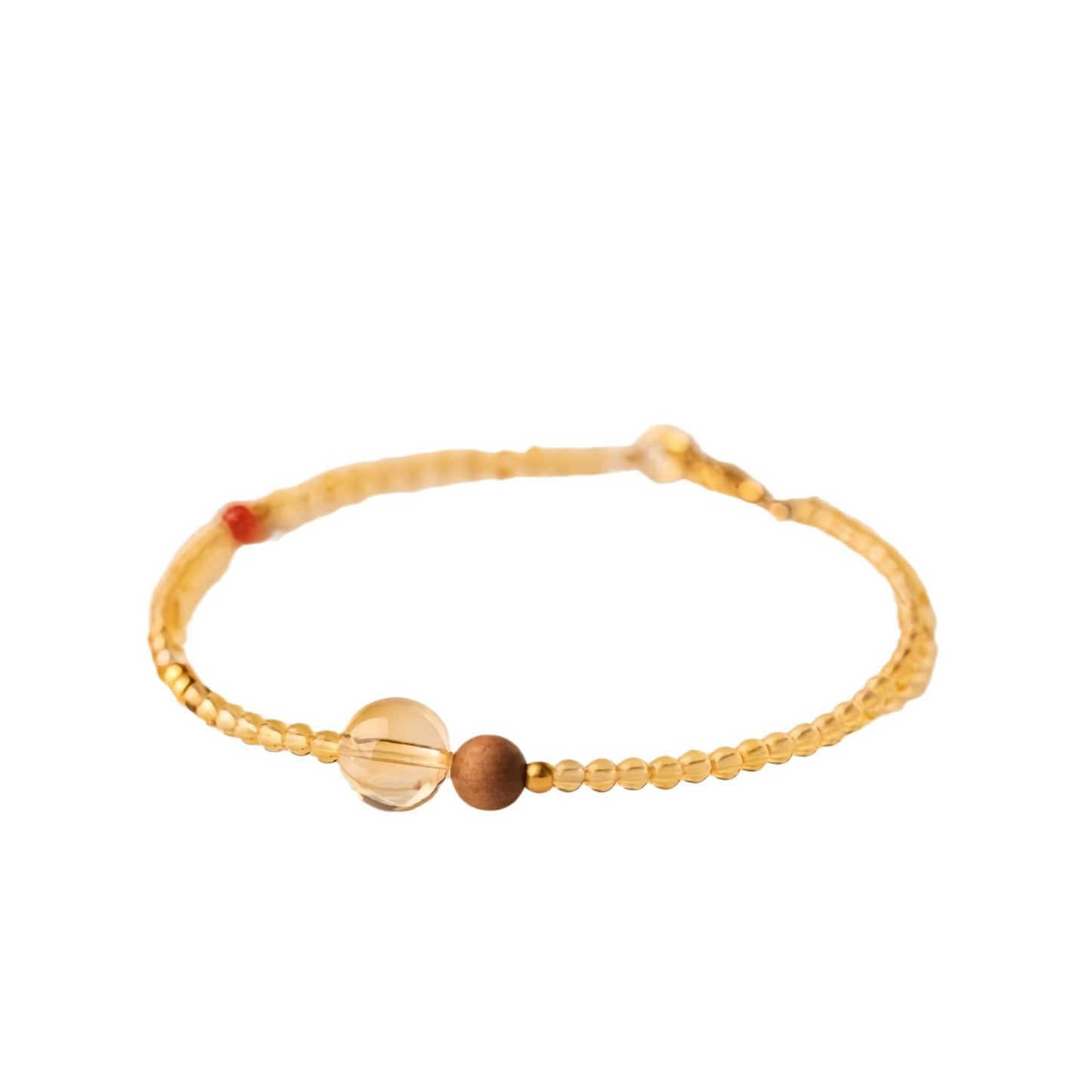 Golden Flow – Yellow Citrine & Agarwood Wealth Bracelet