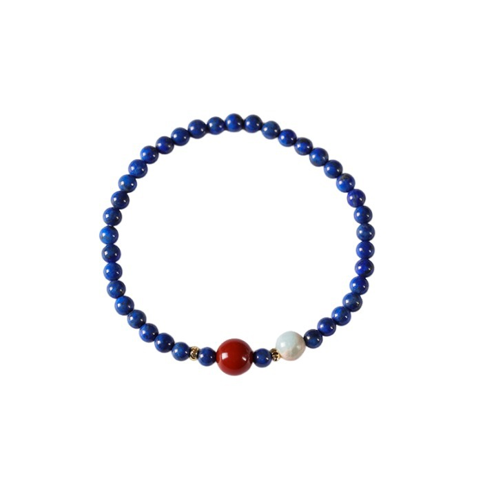 Celestial Grace · Lapis Lazuli Bracelet