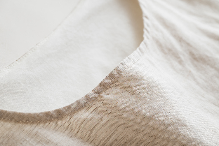 100% Linen Pleated Sleeveless Dress