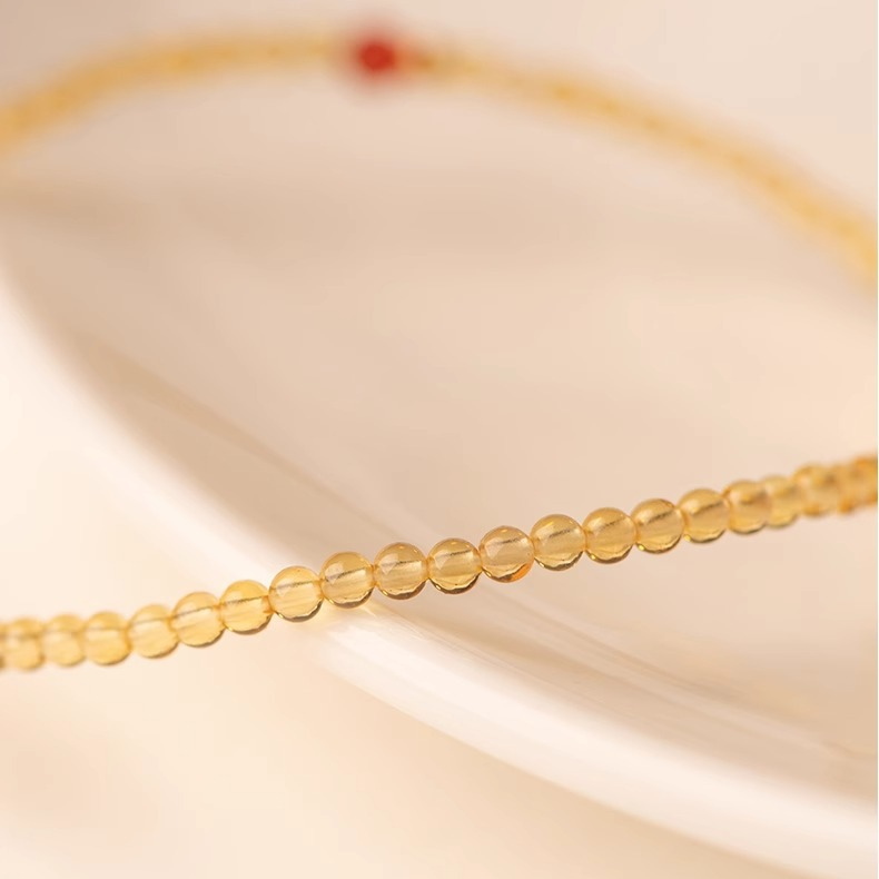 Golden Flow – Yellow Citrine & Agarwood Wealth Bracelet