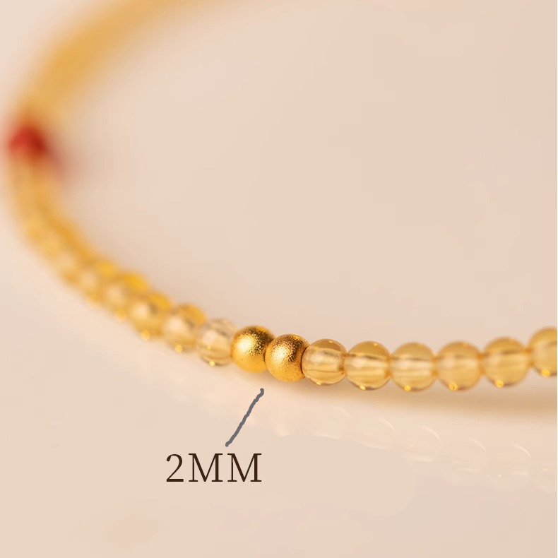 Golden Flow – Yellow Citrine & Agarwood Wealth Bracelet