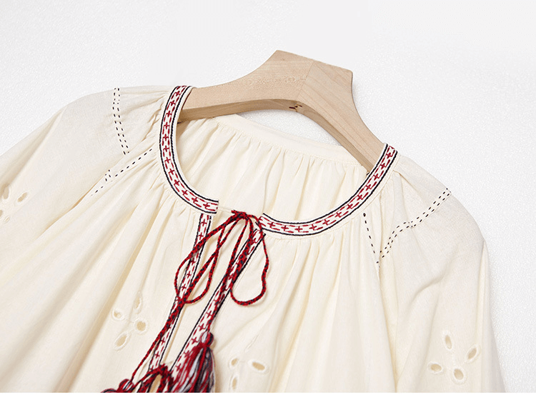 Bohemian Hollow-Out Embroidery Maxi Dress