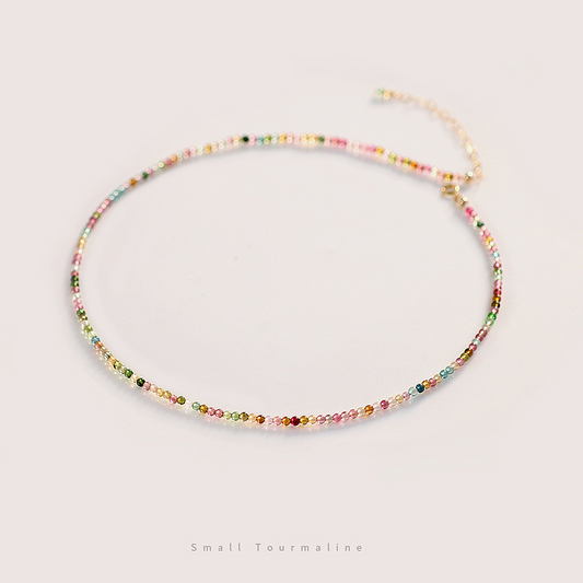 🌈Rainbow Tourmaline Choker