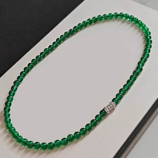 Green Agate Choker Necklace