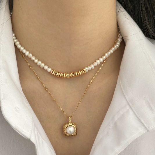 Pearl Glow Set | Natural Freshwater Pearls & Gold-Plated Silver