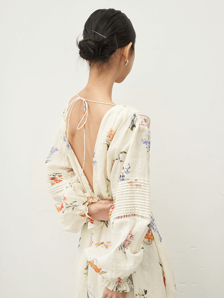 Elegant Floral Maxi Dress
