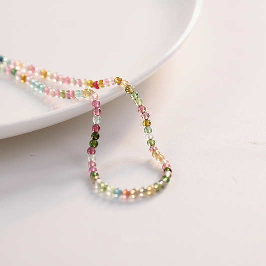 🌈Rainbow Tourmaline Choker