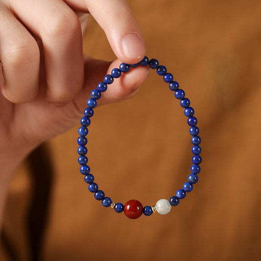 Celestial Grace · Lapis Lazuli Bracelet