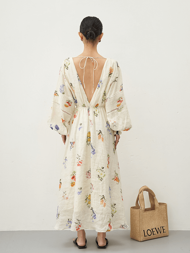 Elegant Floral Maxi Dress