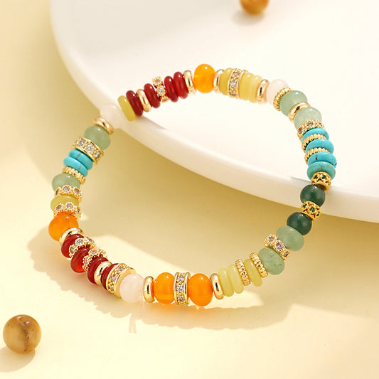 🌈 Radiant Spectrum · Gemstone Bracelet