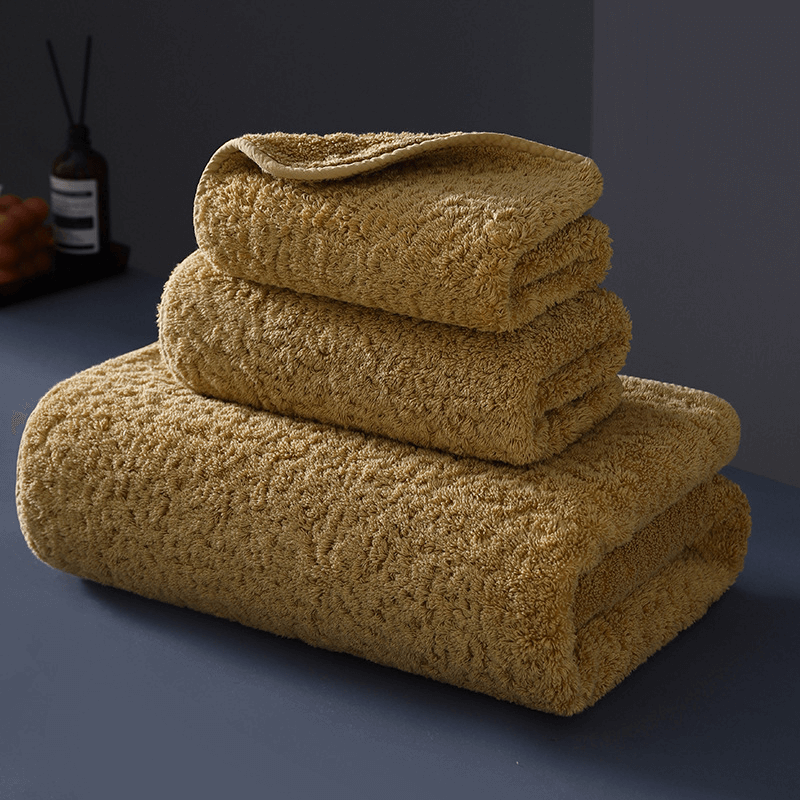 Luxury Extra-Long Staple Cotton Towels 3-Piece Set