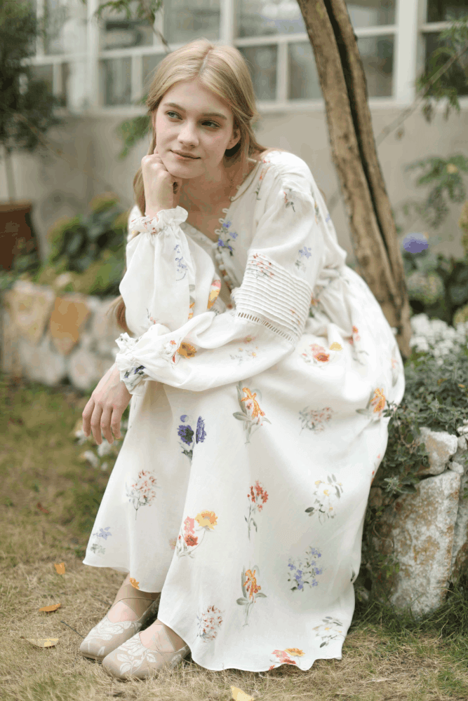 Elegant Floral Maxi Dress
