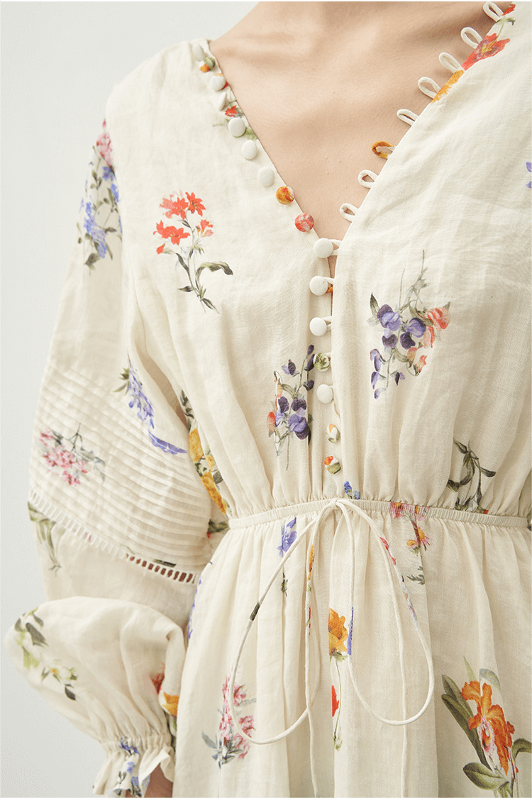 Elegant Floral Maxi Dress