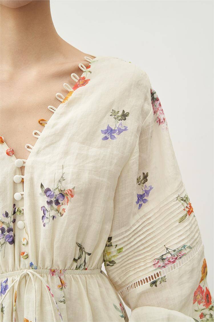 Elegant Floral Maxi Dress