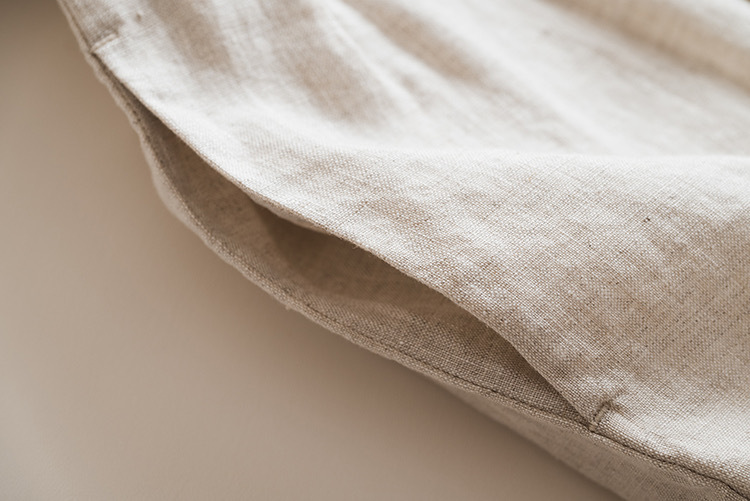 100% Linen Pleated Sleeveless Dress