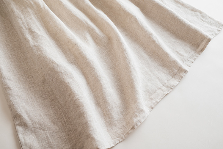 100% Linen Pleated Sleeveless Dress