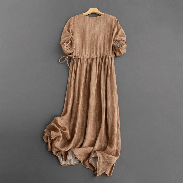 Breezy Ramie Midi Dress
