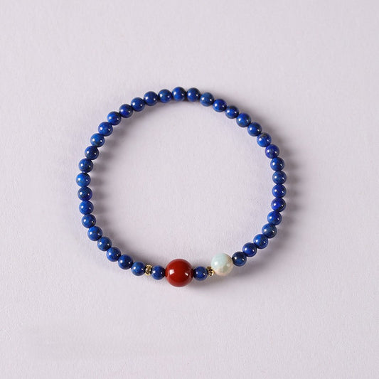 Celestial Grace · Lapis Lazuli Bracelet